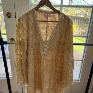 Gold Lilly Pulitzer boho dress